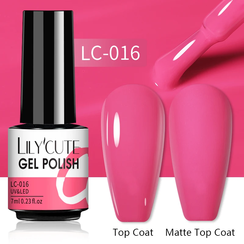 LILYCUTE 7ML Nail Gel Polish Glitter Semi-permanent UV LED Gel Sequins For Manicure Nail Art Design Base Top Coat Gel Varnishes - Image 31