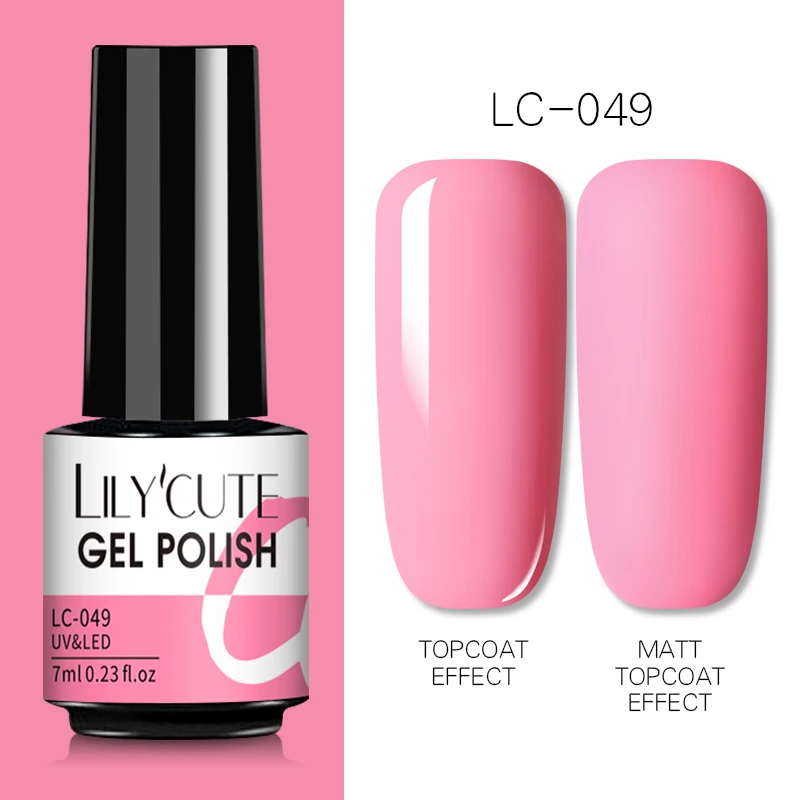 LILYCUTE 7ml UV Nail Gel Polish Autumn Winter Color Semi Permanent Matte Top Coat Needed Soak Off UV LED Nail Art Gel Varnish - Image 11