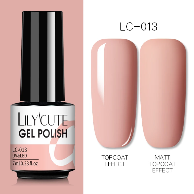 LILYCUTE 7ml UV Nail Gel Polish Autumn Winter Color Semi Permanent Matte Top Coat Needed Soak Off UV LED Nail Art Gel Varnish - Image 7