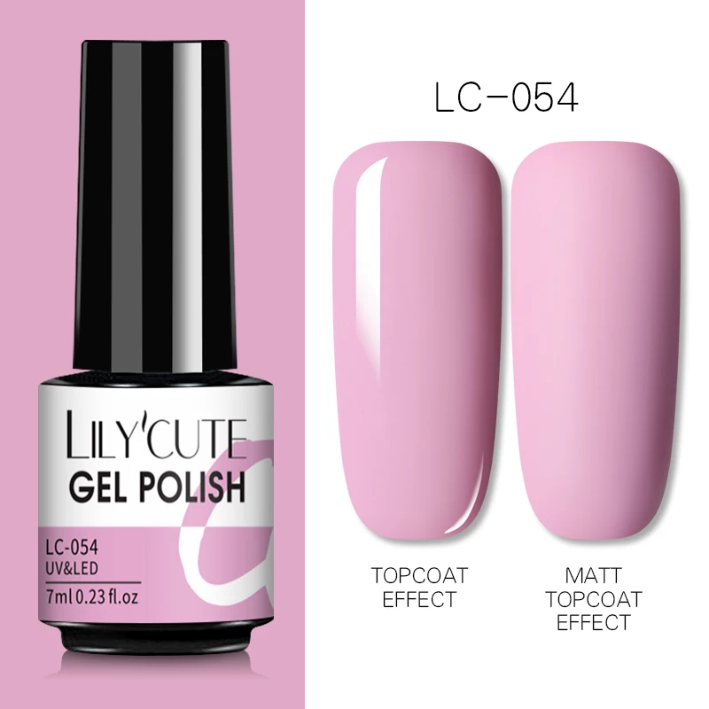 LILYCUTE 7ml UV Nail Gel Polish Autumn Winter Color Semi Permanent Matte Top Coat Needed Soak Off UV LED Nail Art Gel Varnish - Image 14