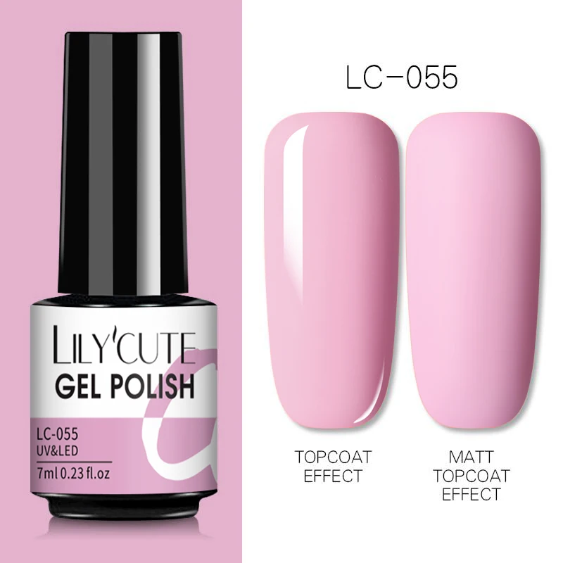 LILYCUTE 7ml UV Nail Gel Polish Autumn Winter Color Semi Permanent Matte Top Coat Needed Soak Off UV LED Nail Art Gel Varnish - Image 16