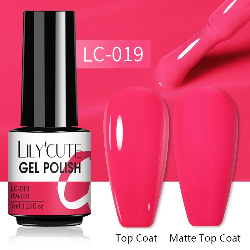 LILYCUTE 7ML Nail Gel Polish Glitter Semi-permanent UV LED Gel Sequins For Manicure Nail Art Design Base Top Coat Gel Varnishes - Image 25