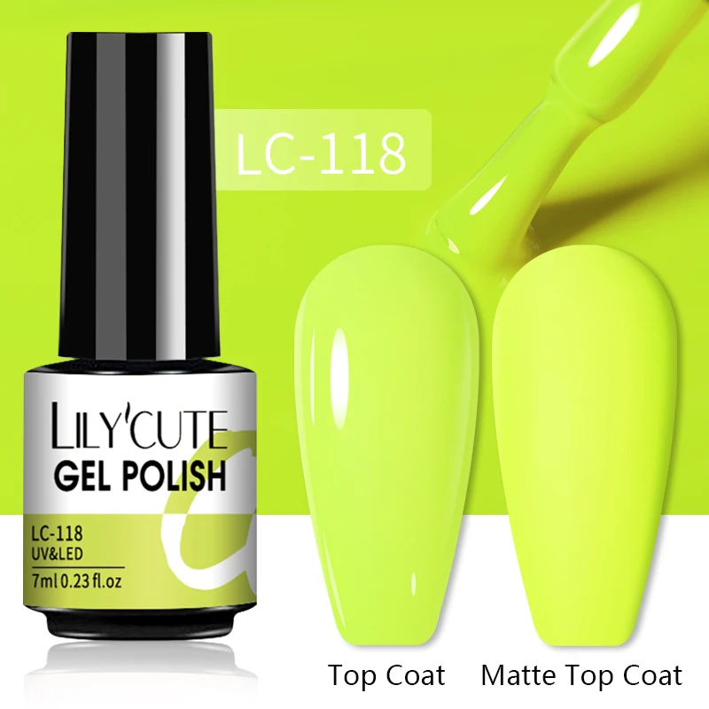 LILYCUTE 7ML Nail Gel Polish Glitter Semi-permanent UV LED Gel Sequins For Manicure Nail Art Design Base Top Coat Gel Varnishes - Image 66