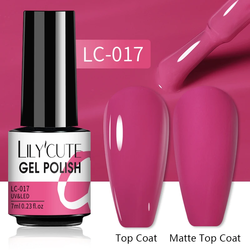 LILYCUTE 7ML Nail Gel Polish Glitter Semi-permanent UV LED Gel Sequins For Manicure Nail Art Design Base Top Coat Gel Varnishes - Image 29