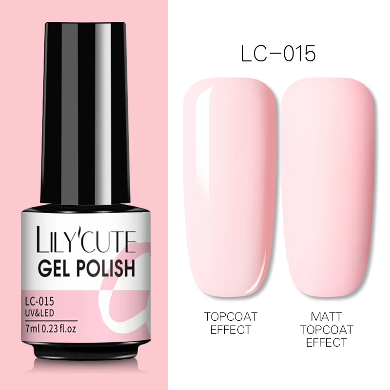 LILYCUTE 7ml UV Nail Gel Polish Autumn Winter Color Semi Permanent Matte Top Coat Needed Soak Off UV LED Nail Art Gel Varnish - Image 10