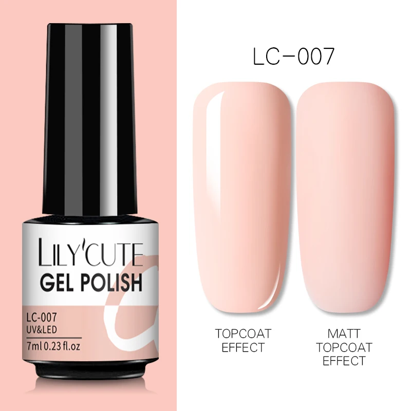 LILYCUTE 7ml UV Nail Gel Polish Autumn Winter Color Semi Permanent Matte Top Coat Needed Soak Off UV LED Nail Art Gel Varnish - Image 8