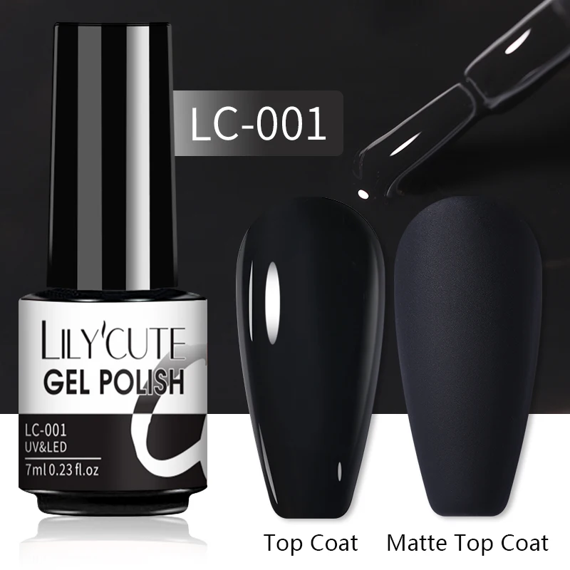 LILYCUTE 7ML Nail Gel Polish Glitter Semi-permanent UV LED Gel Sequins For Manicure Nail Art Design Base Top Coat Gel Varnishes - Image 70