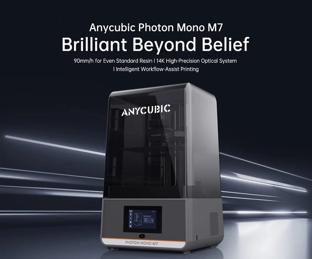 ANYCUBIC Photon Mono M7 Mono MSLA 3D Printer High Speed Resin Photocuring 14K 3D Printer 10'' LCD Printing Size 223*230*126mm - Image 7