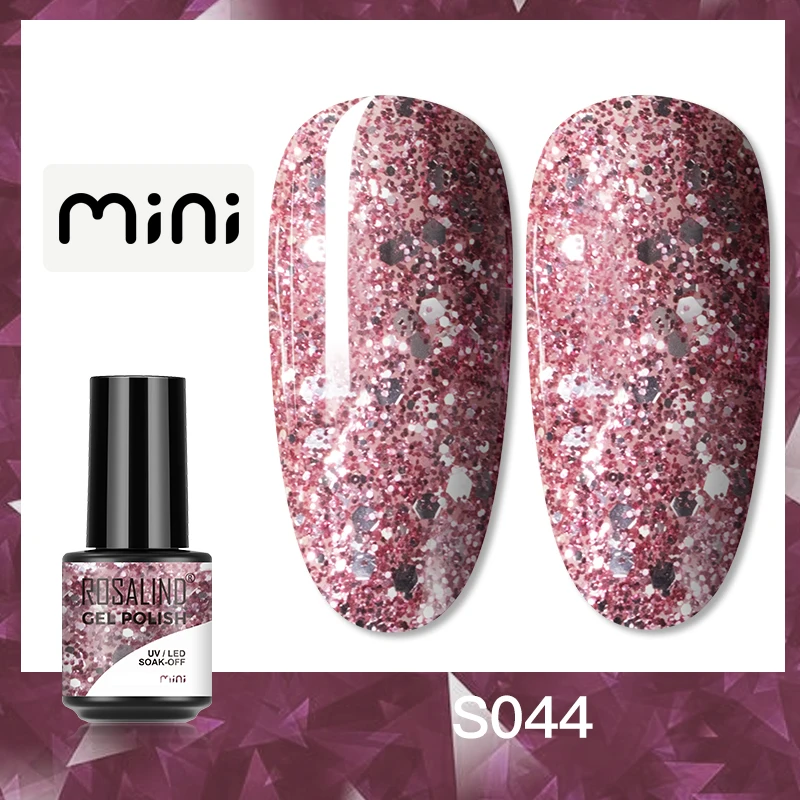 ROSALIND 5ml UV Gel Varnishes Gel Nail Polish Hybrid Soak Off Semi Permanent Base Top Coat Nail Polish for Nail Art - Image 98