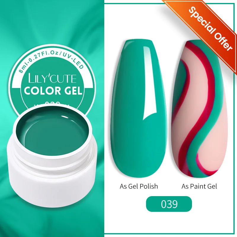 LILYCUTE 7ml UV Nail Gel Polish Autumn Winter Color Semi Permanent Matte Top Coat Needed Soak Off UV LED Nail Art Gel Varnish - Image 93