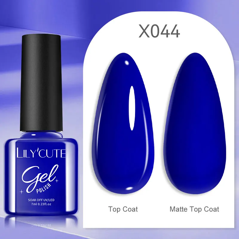 LILYCUTE 7ml UV Nail Gel Polish Autumn Winter Color Semi Permanent Matte Top Coat Needed Soak Off UV LED Nail Art Gel Varnish - Image 86