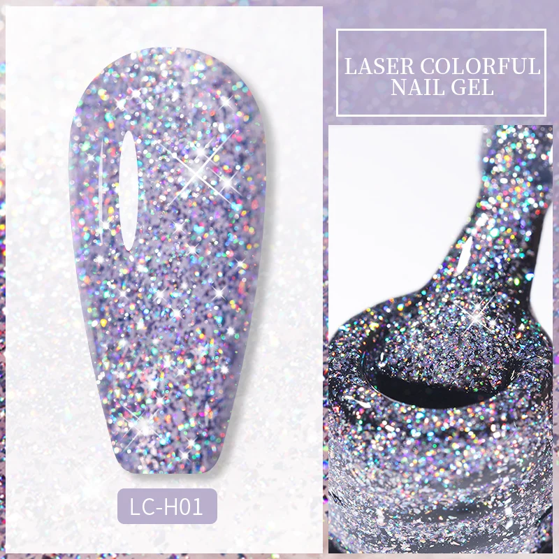 LILYCUTE 7ML Nail Gel Polish Glitter Semi-permanent UV LED Gel Sequins For Manicure Nail Art Design Base Top Coat Gel Varnishes - Image 71