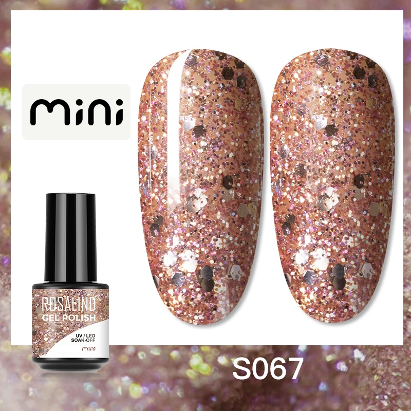 ROSALIND 5ml UV Gel Varnishes Gel Nail Polish Hybrid Soak Off Semi Permanent Base Top Coat Nail Polish for Nail Art - Image 101