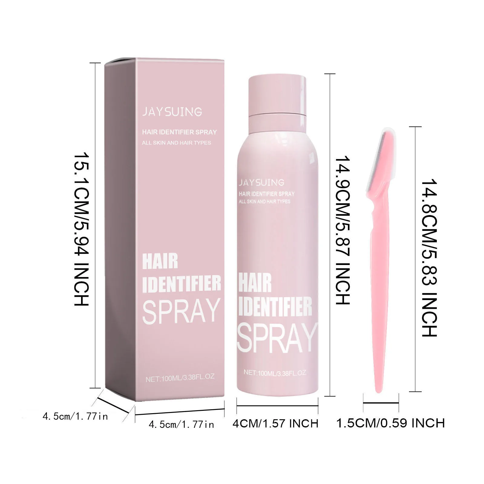 Facial Hair Identification Spray, soften hair, facial purifying and cleansing, gentle hair removal spray, mild and non-irritatin - Image 3