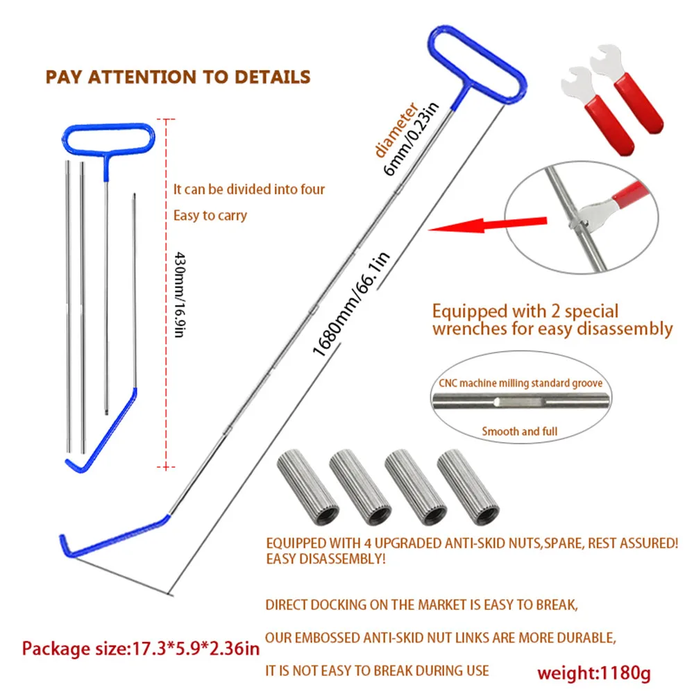 New Car Wedge Pump Locksmith Thickened Auto Door Repair Kit Air Cushion Emergency Open Unlock Tools with Long Reach Grabber - Image 3