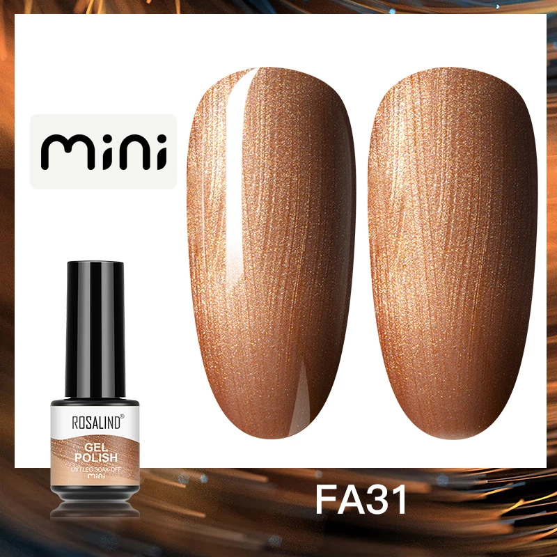 ROSALIND 5ml UV Gel Varnishes Gel Nail Polish Hybrid Soak Off Semi Permanent Base Top Coat Nail Polish for Nail Art - Image 46