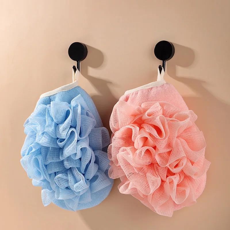 2 In1 Body Bath Sponge Super Soft Exfoliating Loofahs Shower Ball Hangable Scrub Towel Bath Ball For Body Cleaning Brush - Image 5