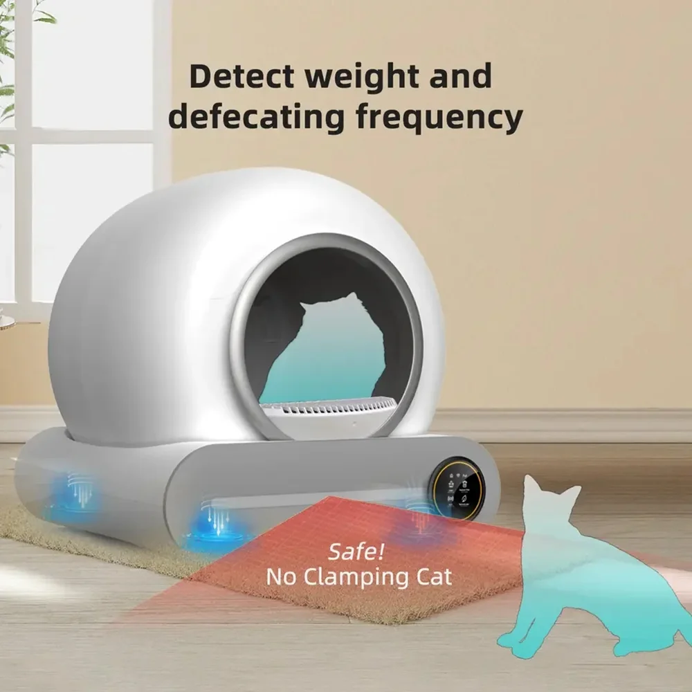 Tonepie 65L Automatic Smart Cat Litter Box Self Cleaning Fully Enclosed Cat Litter Box Pet Toilet Litter Tray English versions - Image 3