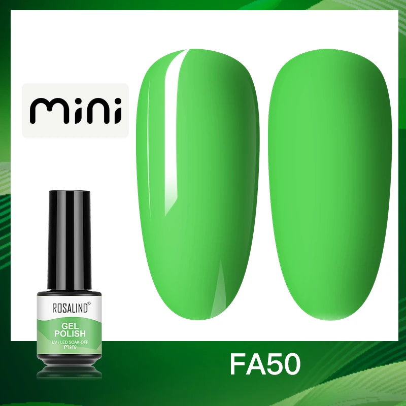 ROSALIND 5ml UV Gel Varnishes Gel Nail Polish Hybrid Soak Off Semi Permanent Base Top Coat Nail Polish for Nail Art - Image 34