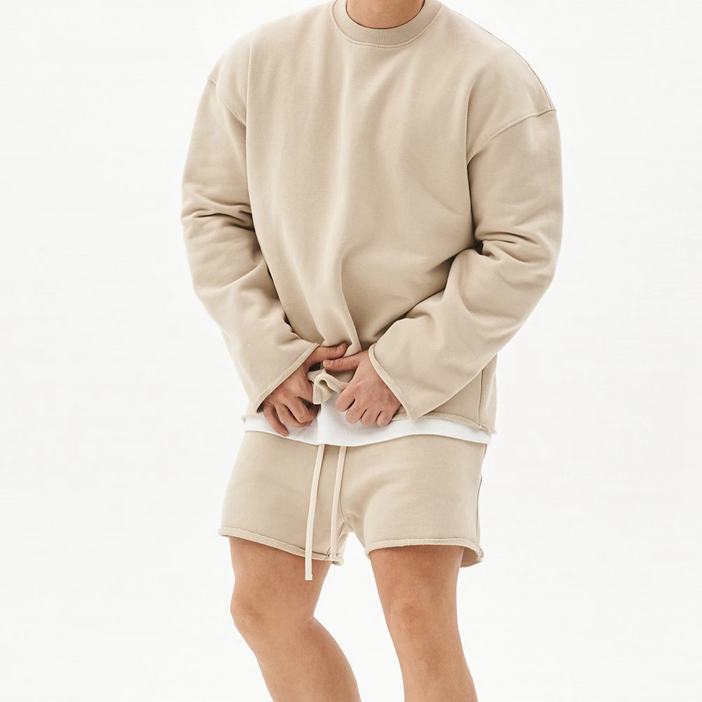 Mens Training Sports Suits Gym Fitness Kits Sportswear Hoodie Pullover Hooded Shorts Jogging Sets Cotton Running Tracksuits - Image 2