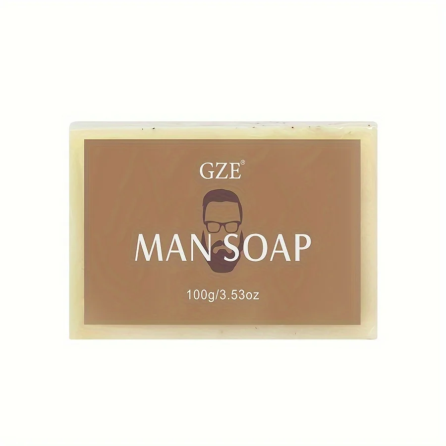 GZE Men's Exfoliating Scrub Bar 3-in-1 Body Face & Shaving Cleanser Hydrating Moisturizing Grooming Soap Men+Care - Image 7