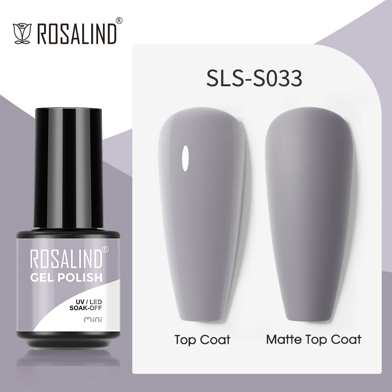 ROSALIND 5ml UV Gel Varnishes Gel Nail Polish Hybrid Soak Off Semi Permanent Base Top Coat Nail Polish for Nail Art - Image 104