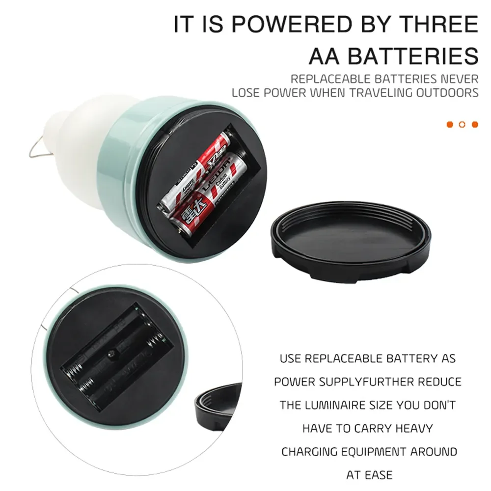 Portable Camping Lights Waterproof Outdoor Camp Lamp 2 Lighting Modes Tent Lamp for Hiking Climbing Yard - Image 4