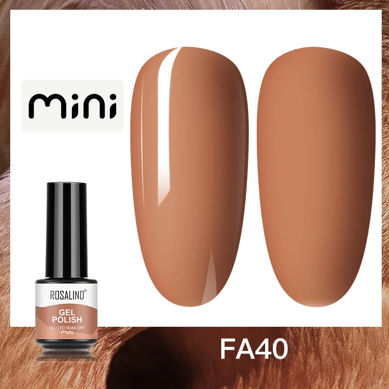 ROSALIND 5ml UV Gel Varnishes Gel Nail Polish Hybrid Soak Off Semi Permanent Base Top Coat Nail Polish for Nail Art - Image 33