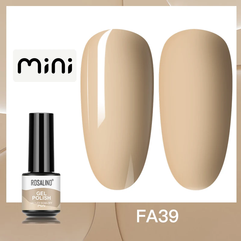 ROSALIND 5ml UV Gel Varnishes Gel Nail Polish Hybrid Soak Off Semi Permanent Base Top Coat Nail Polish for Nail Art - Image 39