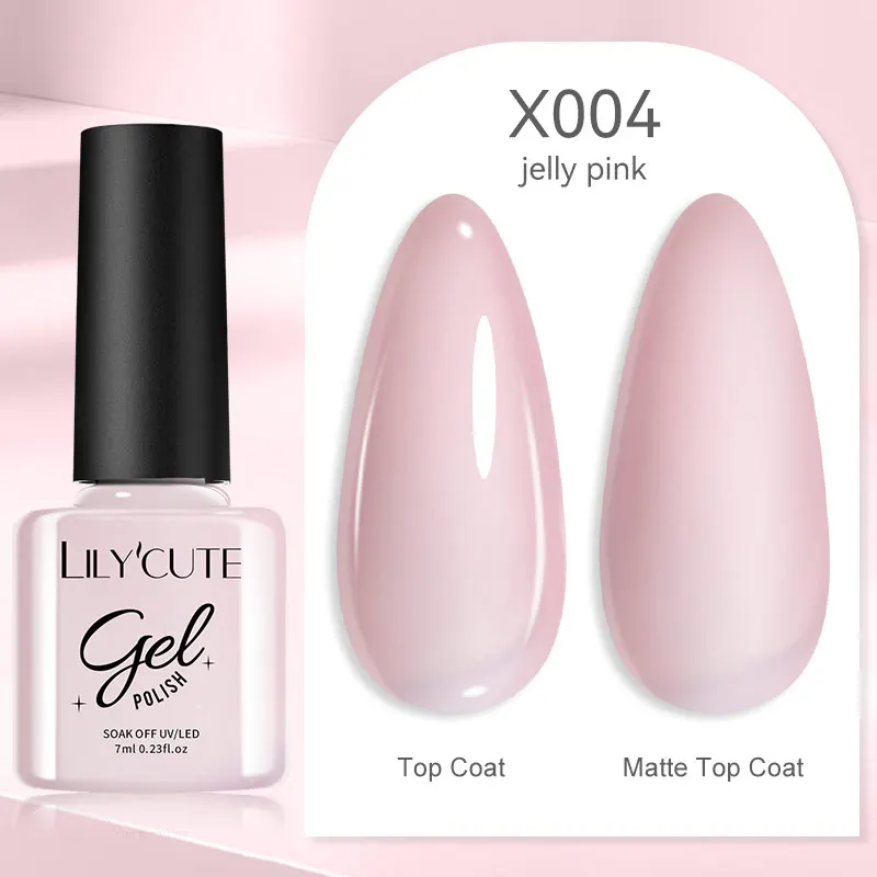 LILYCUTE 7ml UV Nail Gel Polish Autumn Winter Color Semi Permanent Matte Top Coat Needed Soak Off UV LED Nail Art Gel Varnish - Image 135