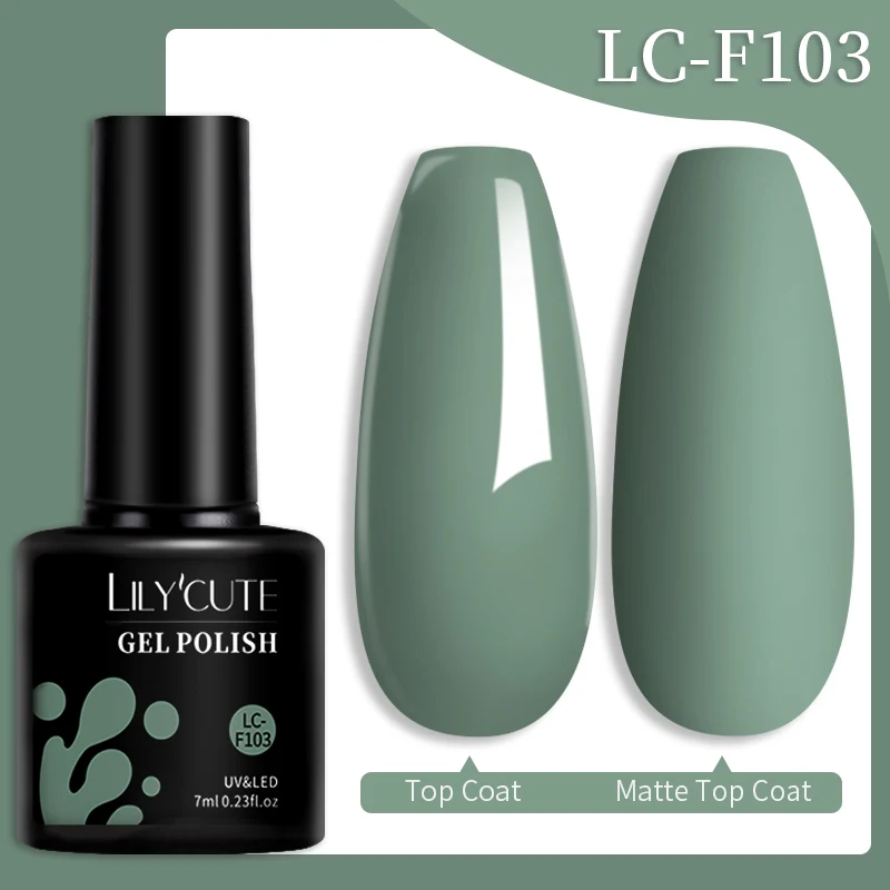 LILYCUTE Thermal Gel Nail Polish Popular In Winter For Manicure Yellow Green Temperature Color-changing Nail Art Gel Varnish - Image 144