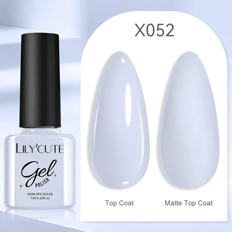LILYCUTE 7ml UV Nail Gel Polish Autumn Winter Color Semi Permanent Matte Top Coat Needed Soak Off UV LED Nail Art Gel Varnish - Image 142