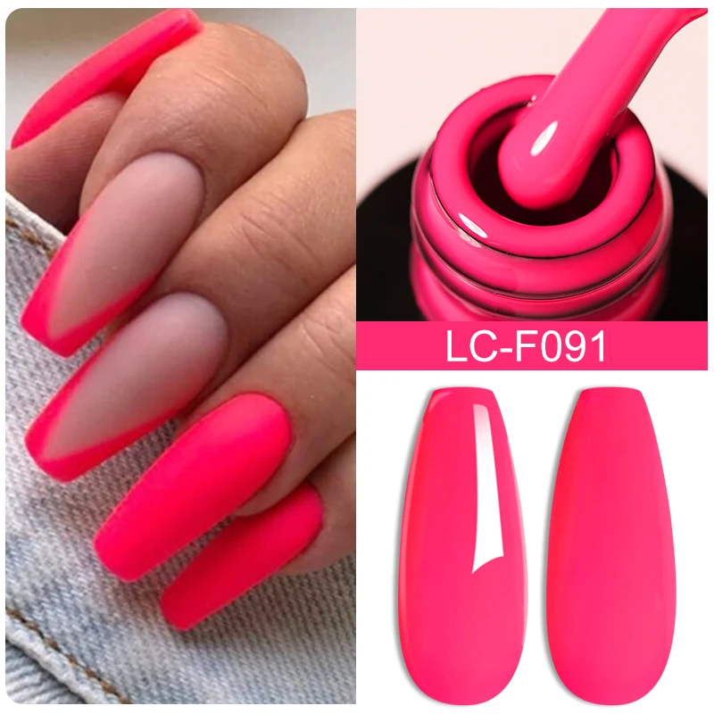 LILYCUTE Thermal Nail Gel Polish Pink Red Dark Purple Gradient Manicure 3 Layers Temperature Color Changing Nail Art Gel Varnish - Image 24