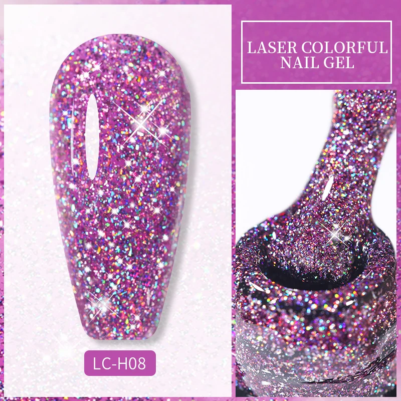 LILYCUTE 7ML Nail Gel Polish Glitter Semi-permanent UV LED Gel Sequins For Manicure Nail Art Design Base Top Coat Gel Varnishes - Image 55