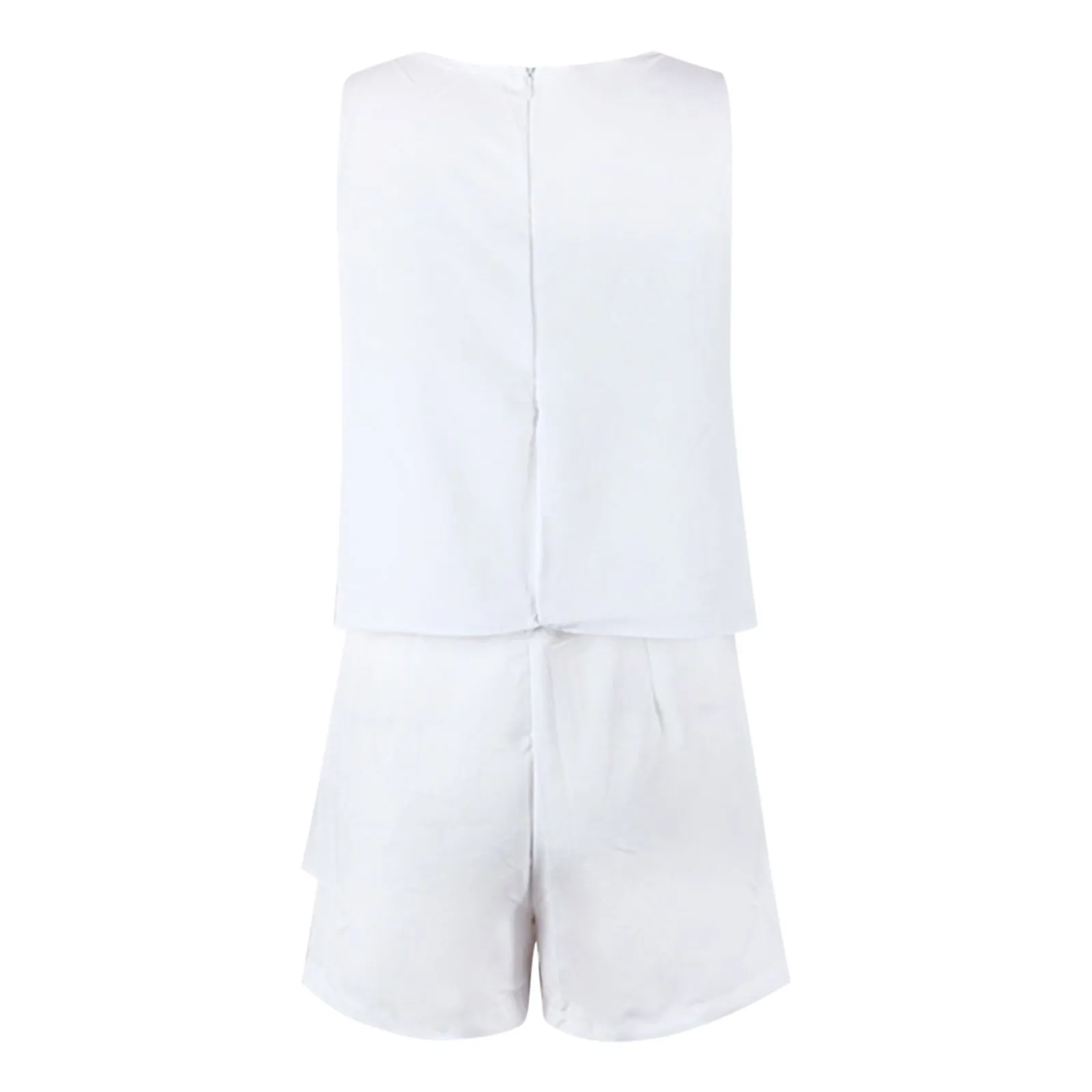 Elegant 2-Piece Sets For Women Womens Neck Sleeveless Floral Print & Solid Rompers Conjuntos Para Mujeres 2 Piezas Elegantes - Image 7