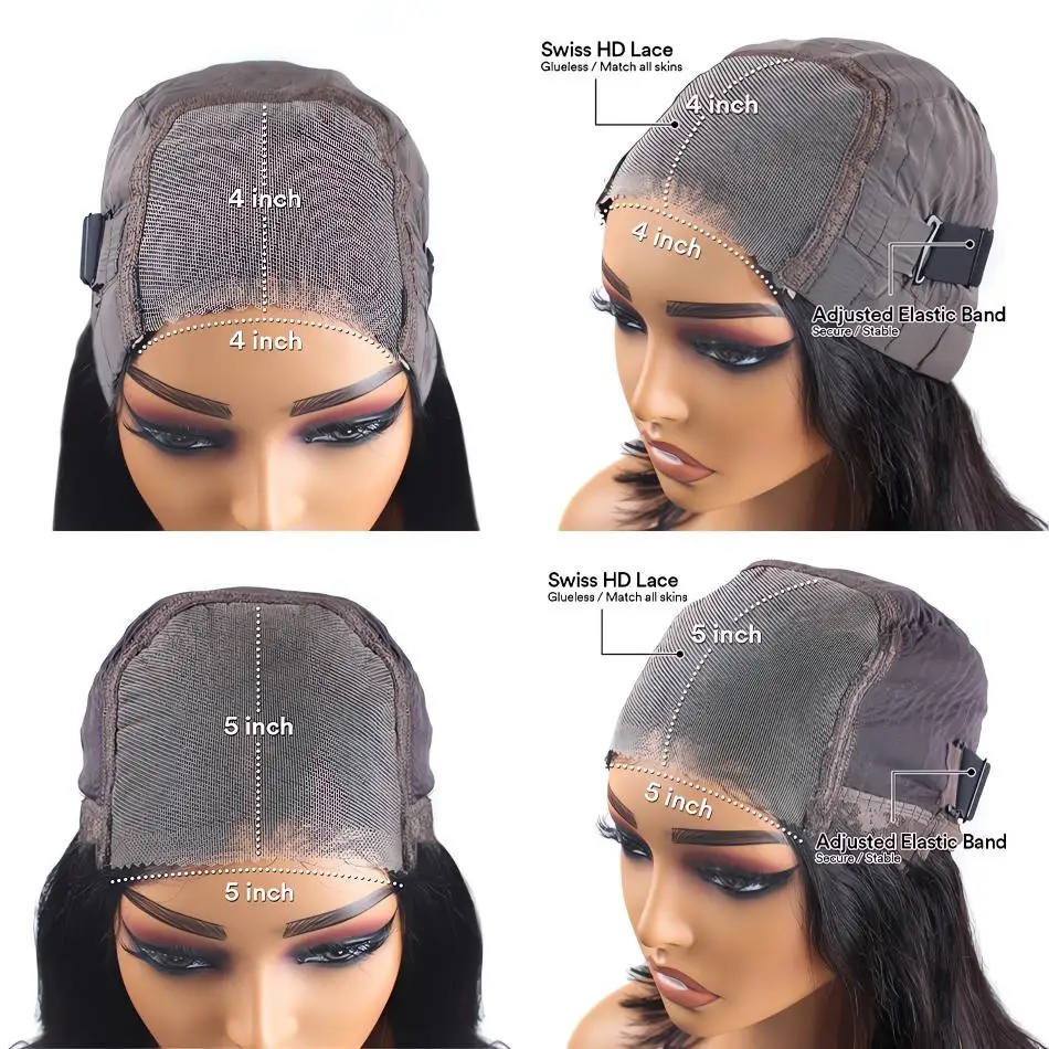 13x4 Short Curly Bob Wig Wet And Wavy Deep Wave Wig 200% Density Lace Front Human Hair Wigs For Women 4x4 Closure Short Bob Wigs - Image 6