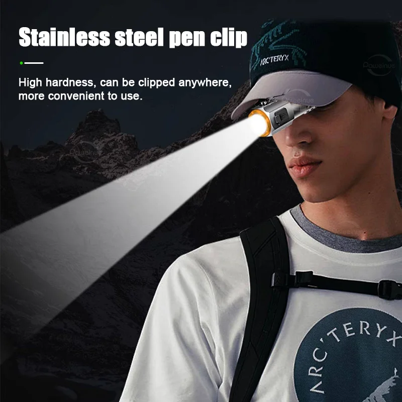 LED Strong Light Flashlight Rechargeable Multi functional For Long Range Portable Outdoor Home Mini Flashlight Cap Clip Light - Image 6