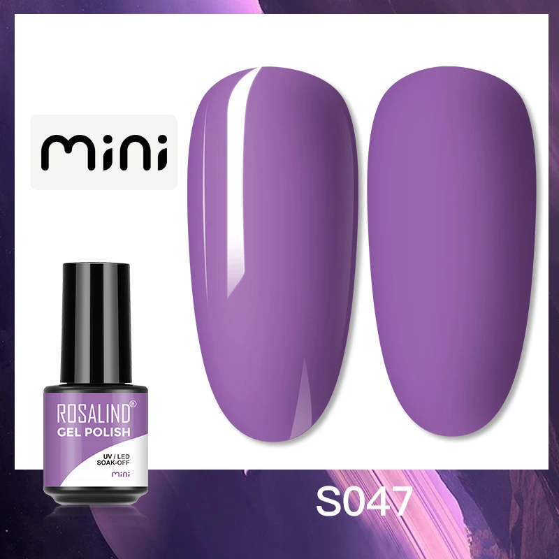ROSALIND 5ml UV Gel Varnishes Gel Nail Polish Hybrid Soak Off Semi Permanent Base Top Coat Nail Polish for Nail Art - Image 65