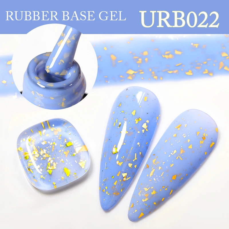 UR SUGAR 7ml Nude Pink Glitter Rubber Base Gel Polish Sparking Sequins Semi Permanent Soak Off Nail Art Varnish All For Manicure - Image 38