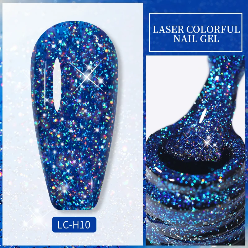 LILYCUTE 7ML Nail Gel Polish Glitter Semi-permanent UV LED Gel Sequins For Manicure Nail Art Design Base Top Coat Gel Varnishes - Image 9