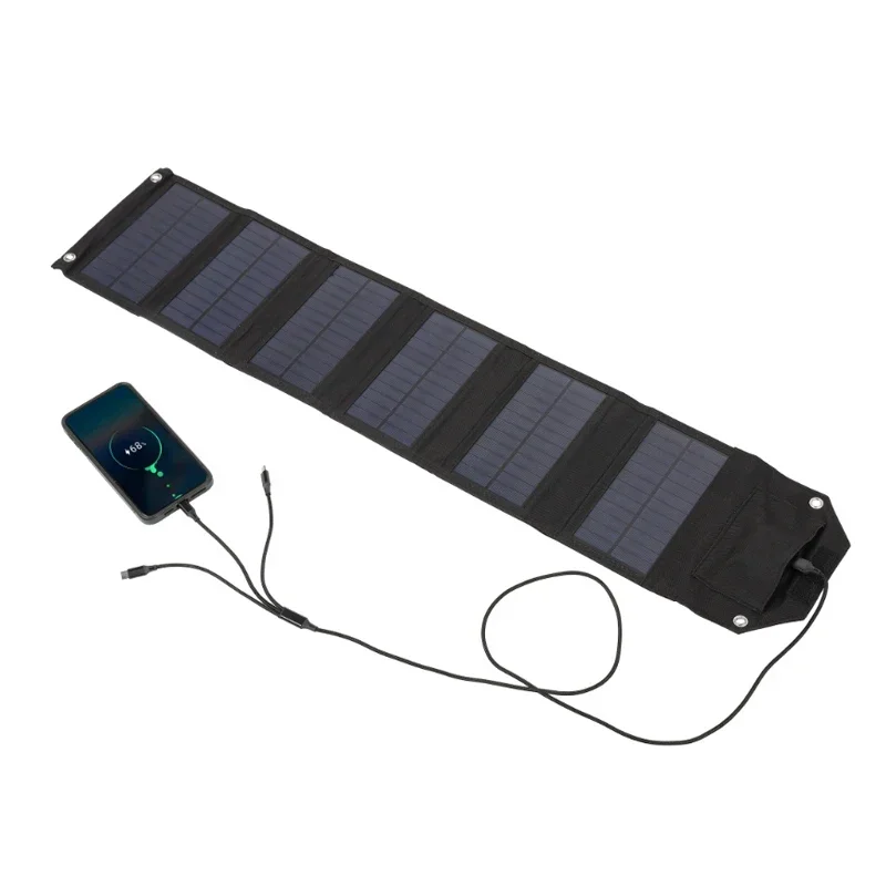 60W 80W 100W Foldable Solar Panel 5V USB Portable Folding Bag Battery Charger for Phone Outdoor Camping Waterproof Power Bank - Image 3