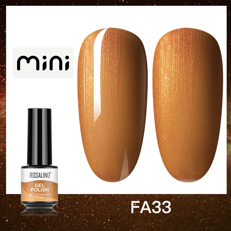 ROSALIND 5ml UV Gel Varnishes Gel Nail Polish Hybrid Soak Off Semi Permanent Base Top Coat Nail Polish for Nail Art - Image 37