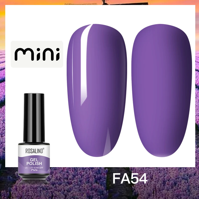 ROSALIND 5ml UV Gel Varnishes Gel Nail Polish Hybrid Soak Off Semi Permanent Base Top Coat Nail Polish for Nail Art - Image 25
