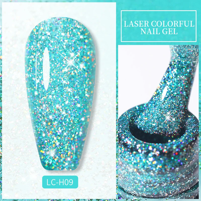 LILYCUTE 7ML Nail Gel Polish Glitter Semi-permanent UV LED Gel Sequins For Manicure Nail Art Design Base Top Coat Gel Varnishes - Image 10
