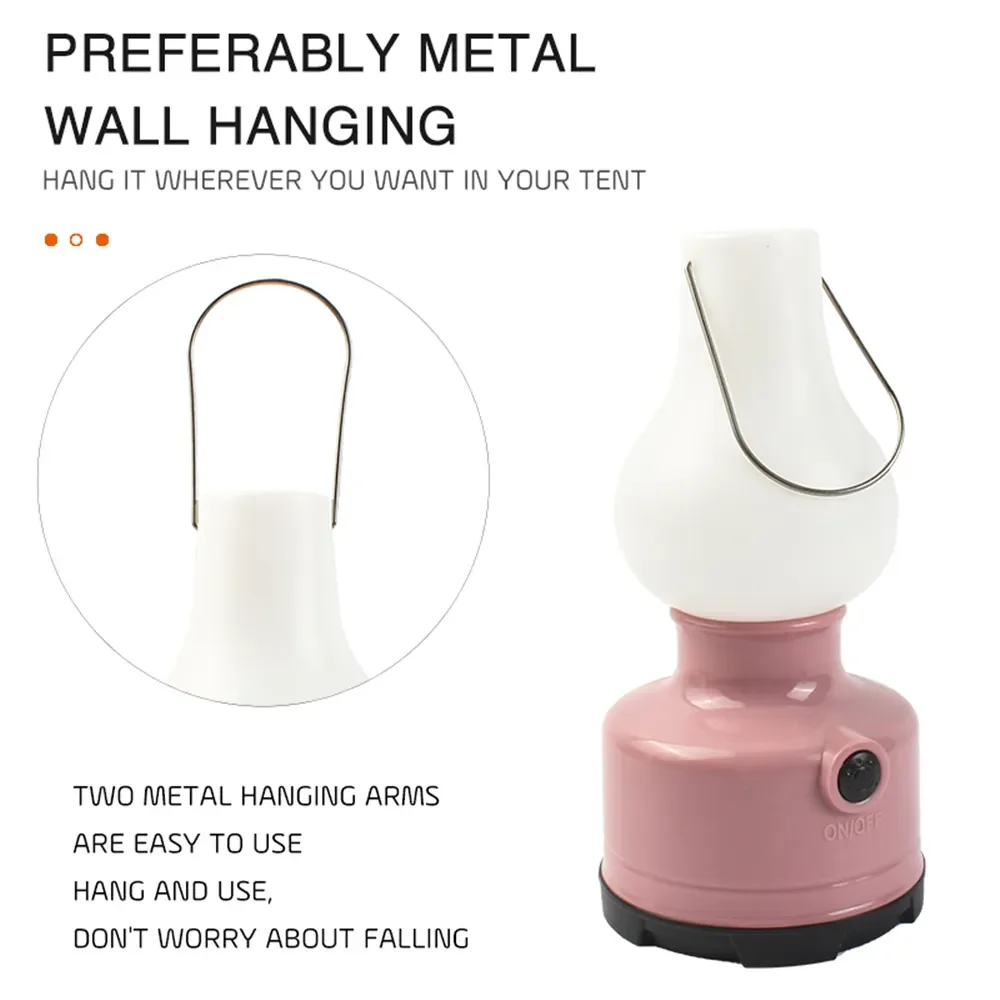 Portable Camping Lights Waterproof Outdoor Camp Lamp 2 Lighting Modes Tent Lamp for Hiking Climbing Yard - Image 2
