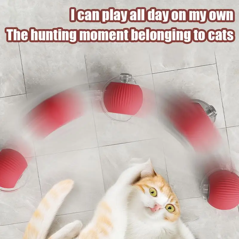 Electric Cat Ball Toys Automatic Rolling Ball Faux Tail Rechargeable Smart Pet Interactive Toy Dog Cat Training Imitate - Image 4