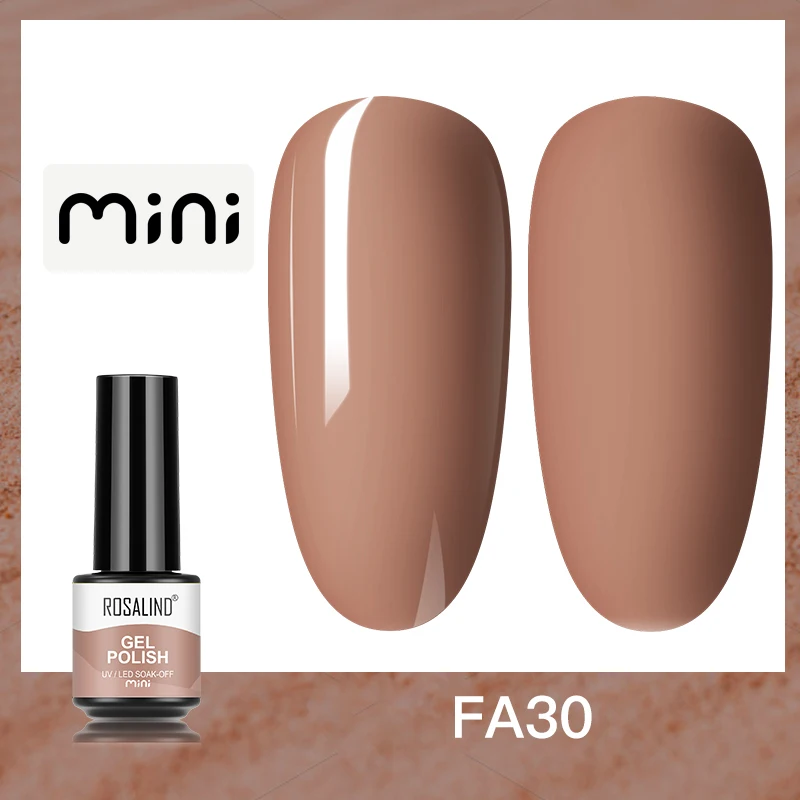ROSALIND 5ml UV Gel Varnishes Gel Nail Polish Hybrid Soak Off Semi Permanent Base Top Coat Nail Polish for Nail Art - Image 47