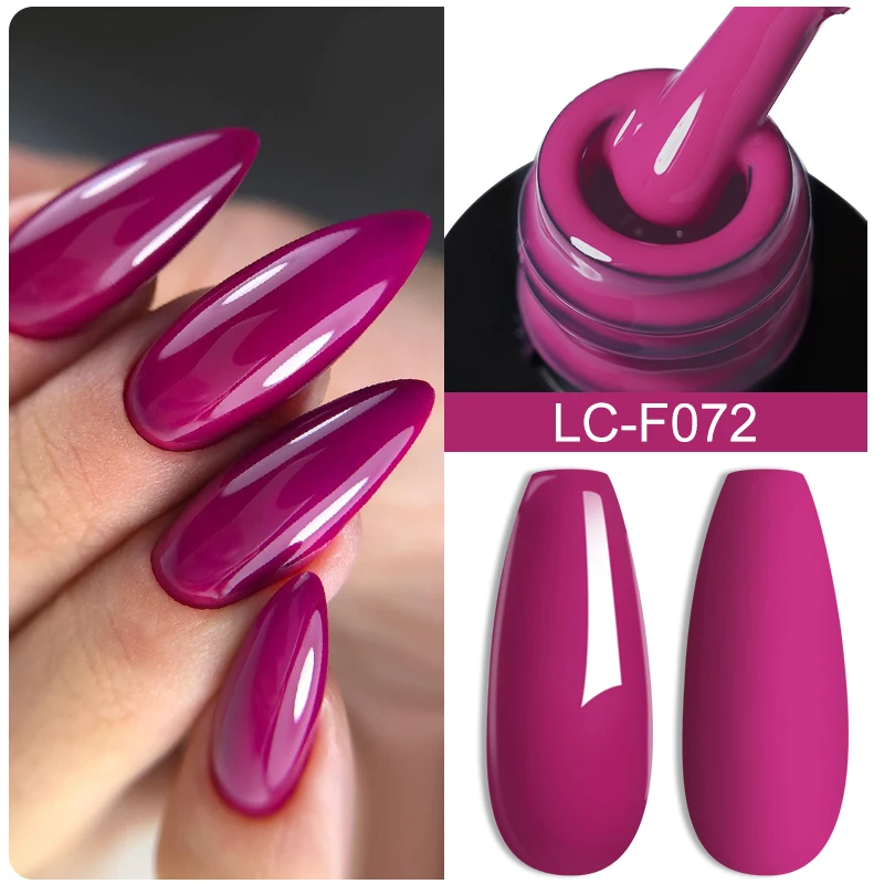 LILYCUTE Thermal Nail Gel Polish Pink Red Dark Purple Gradient Manicure 3 Layers Temperature Color Changing Nail Art Gel Varnish - Image 18