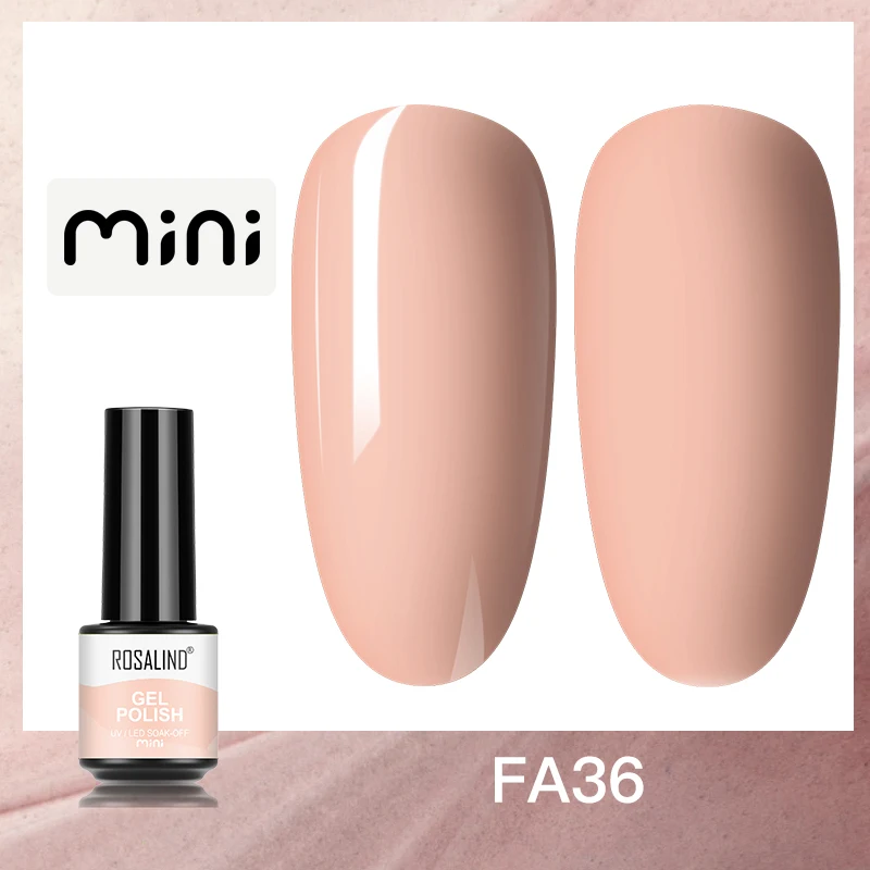 ROSALIND 5ml UV Gel Varnishes Gel Nail Polish Hybrid Soak Off Semi Permanent Base Top Coat Nail Polish for Nail Art - Image 42