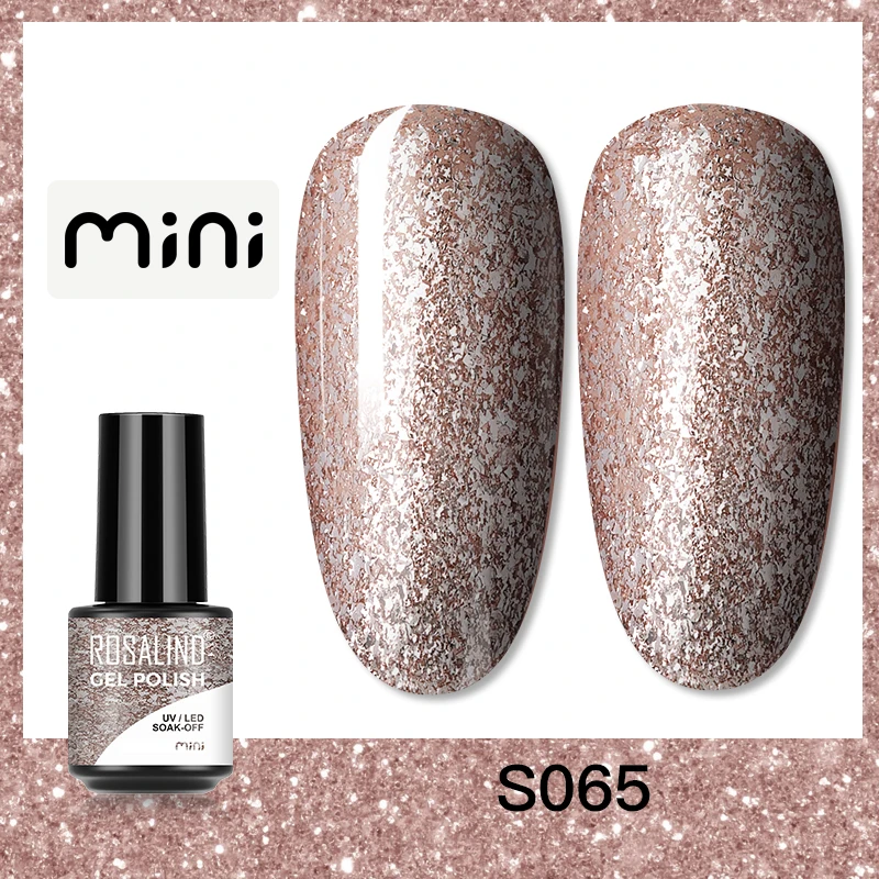 ROSALIND 5ml UV Gel Varnishes Gel Nail Polish Hybrid Soak Off Semi Permanent Base Top Coat Nail Polish for Nail Art - Image 59